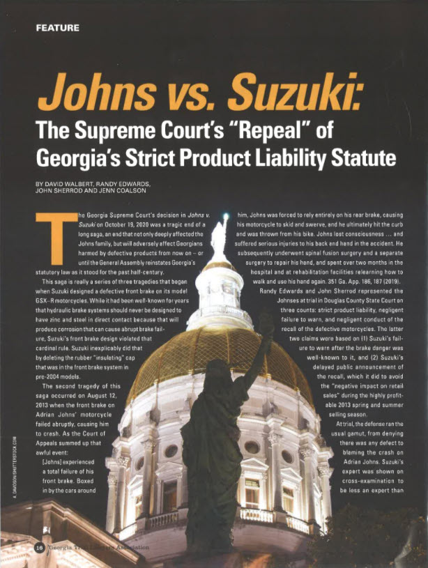 image of Johns vs Suzuki article co-written by John Sherrod