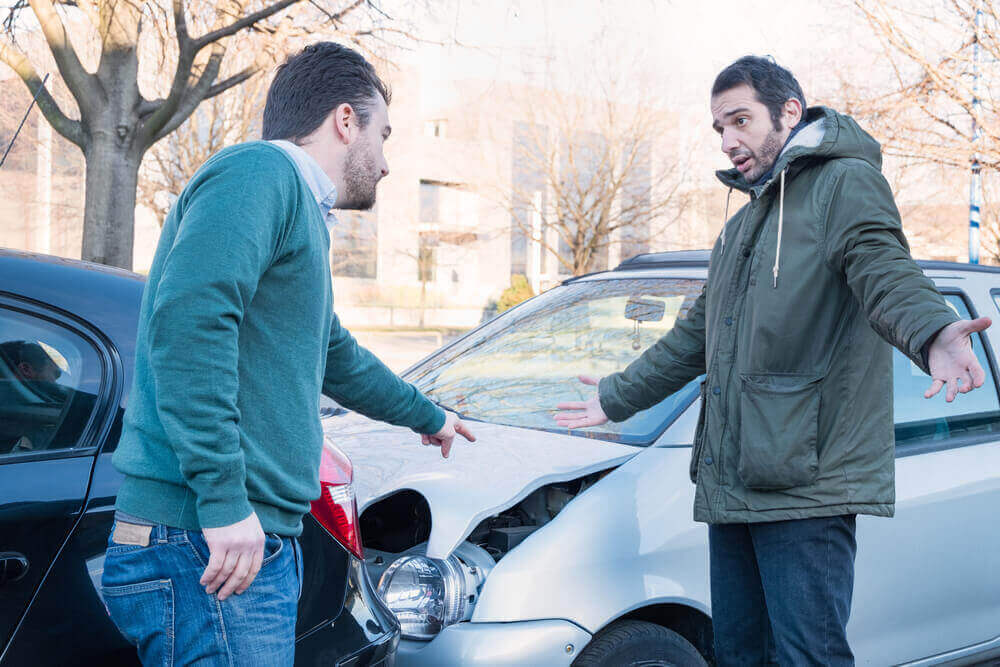 Drivers getting mad by the accident.